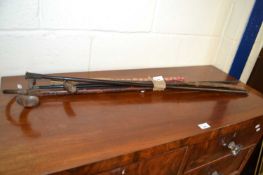 Mixed Lot: Various assorted walking sticks etc