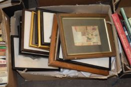 Box of assorted pictures