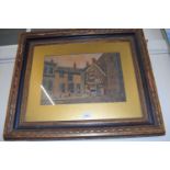 R Knott, Shop Front, indistinctly signed, dated 1873, watercolour, framed and glazed