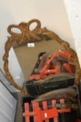 Gilt framed wall mirror