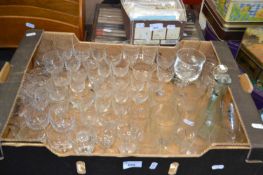 Quantity of assorted drinking glasses