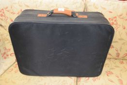 A black suitcase