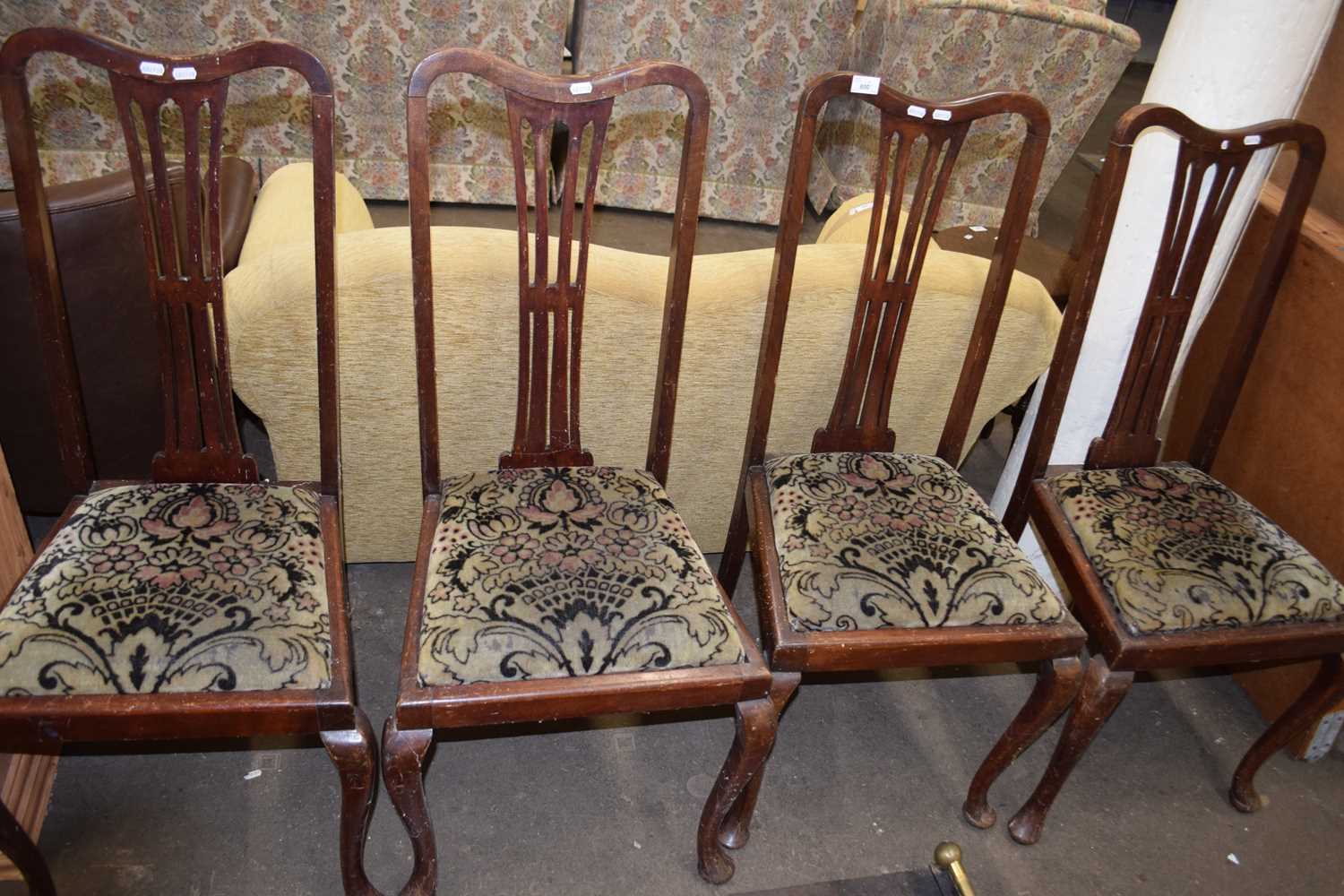 Four dining chairs