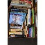 Assorted books to include paperback fiction and hardback reference