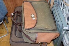 A holdall and matching suitcase