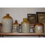 Quantity of stone ware jugs and jars