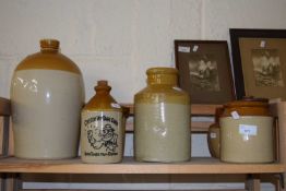 Quantity of stone ware jugs and jars