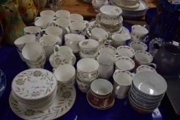 Mixed Lot: Various assorted tea wares to include Wedgwood, Paragon and others plus modern Chinese