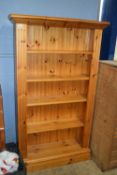 Modern pine bookcase cabinet