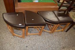 Set of four corner stools