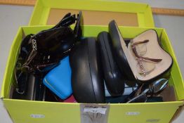 Box of various sunglasses and spectacles