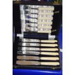 Case of fish cutlery