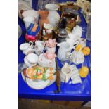 Large Mixed Lot: Royal Albert tea wares, vintage soda syphon, various vases and other assorted