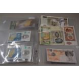 A folder of various bank notes to include GB and foreign issues plus the Fantasy Bank of Star