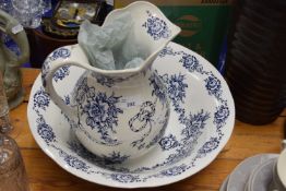 A J Kent garland pattern wash bowl and jug