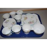 A quantity of Shelley wild flowers table wares