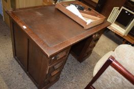 Early 20th century twin pedestal desk