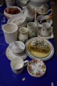 Large Mixed Lot: Various household ceramics to include a range of tea wares, kitchen dishes etc