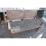 Hardwood garden bench