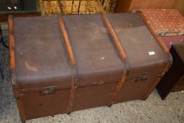 Vintage wooden band trunk