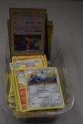 Box of Pokemon cards - holo foil and vmax