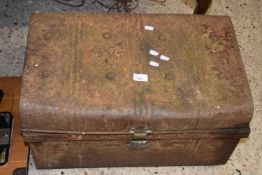 Vintage metal trunk