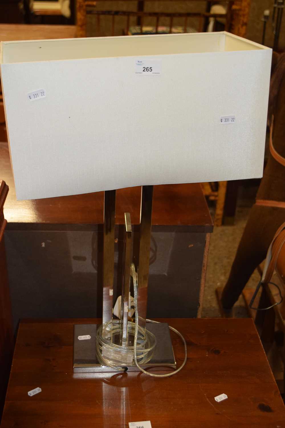 Modern metal based table lamp