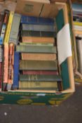 Mixed box of books to include various novels historical books etc