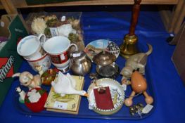 Tray assorted ceramics, ornaments etc
