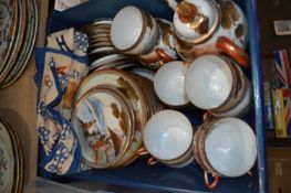 Japanese eggshell porcelain tea service