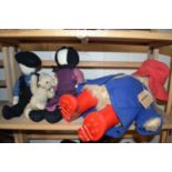 Vintage Paddington Bear and various other dolls and teddy bear