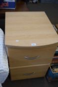 Light wood effect filing cabinet