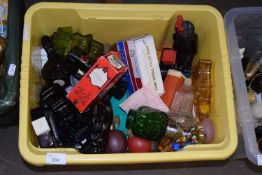 Mixed box Avon glass bottles etc