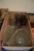 Qty of assorted glass vases