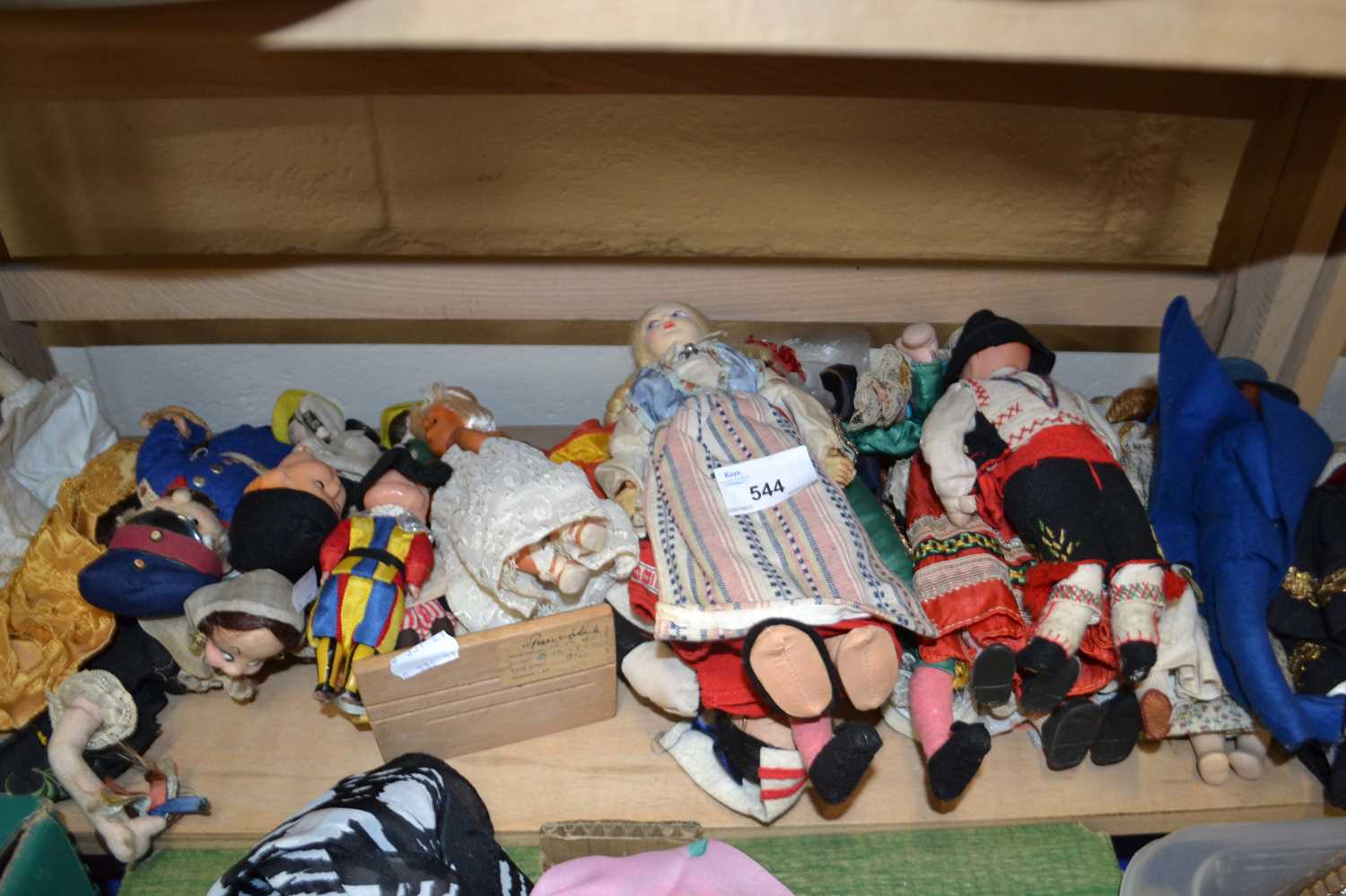Collection of costumes dolls