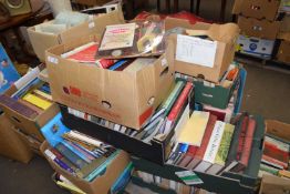 Pallet of mixed boxes of books