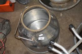 Stainless steel milk churn