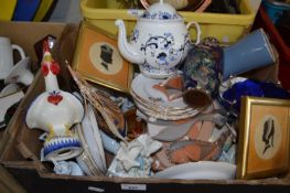 Mixed lot to include teawares, picture frames, vases etc