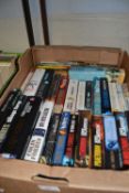 Books, mainly fiction to include Simon Scarrow, Bernard Cornwal, Collin Forbes and others