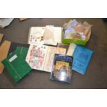 Various stamp albums, loose stamps etc