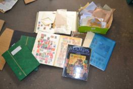 Various stamp albums, loose stamps etc