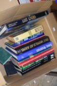 One box of books to include a range of Naval and shipping interest to include the Public Enquiry