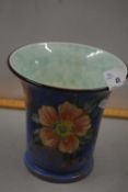 Small Royal Doulton floral decorated flared vase, pattern number 6227