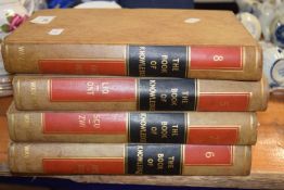 Eight volumes of The Waverley Book of Knowledge