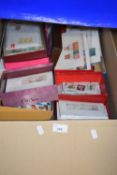 One box of various first day covers, assorted loose stamps etc to include a range of British royalty