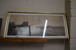 Framed black and white photograph of Gorleston on Sea