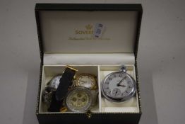 Box of various assorted wristwatches