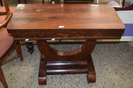 19th Century mahogany fold top tea or card table