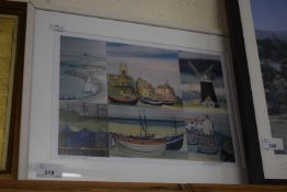 Nicholas Barnham, North Norfolk Images, coloured print, framed and glazed