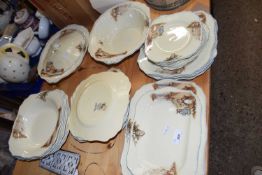 Quantity of Meakin sunshine pattern table wares